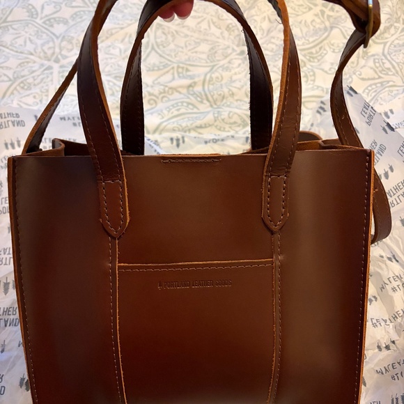 Portland Leather classic size Lola in Chocolate Brown - Picture 4 of 4